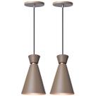 Kit 2 Luminária Pendente Pequim 30 Cm Balcão Bancada Cozinha