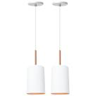 Kit 2 Luminária Pendente Veneza Branco