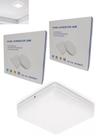 Kit 2 Luminária Plafon Led Borda Infinita 38W Sobrepor Quadra Bvolt Frio 6500k 22cmx22cm Ilumimax