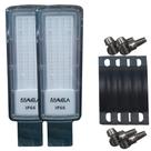 Kit 2 luminaria publica smd 100w 6500k ip6631