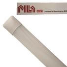 Kit 2 Luminaria Sobrepor Slim Batten 23w 100cm Branca 6500K