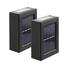 Kit 2 Luminária Solar Arandela Slim ZON 3000K Automática para Decoração de LED em Parede