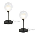 Kit 2 Luminárias de mesa abajur Harmony Preto