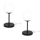Kit 2 Luminárias de mesa abajur Orby Preto