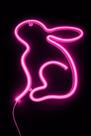 Kit 2 Luminárias Neon LED Coelho para Decoração Moderna - Kit 2 Luminárias Neon LED Coelho para Decoração Moderna -