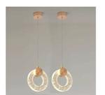 Kit 2 Lustre Led Pendente Moderno Luminária Quarto Cabeceira