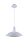 Kit 2 Lustre Pendente Sala de Jantar Chapéu em Vidro Ice Branco 30cm Bivolt