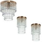 Kit 2 Lustre Plafon Spark + Lustre Plafon Manucrillic Cobre
