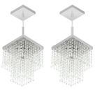 Kit 2 Lustres Pendente De Cristal Acrilico Marrycrilic