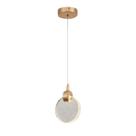 Kit 2 Lustres Pendente Lua Cristal Bolhas Circular 7W LED Integrado Kit 2 Lustres Pendente Lua Cristal Bolhas Circular 7W LED Integrado