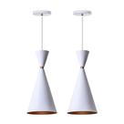 Kit 2 Lustres Pendentes Balcao Moscou Gourmet Cor Branco Full Kit 2 Lustres Pendentes Balcao Moscou Gourmet Cor Branco Full