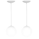 kit 2 Lustres Pendentes Orby Bolinha Branco