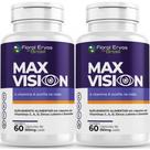 KIT 2 Luteína E Zeaxantina Max Vision 60 Caps Vit A C E e Zinco Floral Ervas
