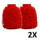 Kit 2 Luva Microfibra Multiuso Lavagem Carro Moto Automotiva