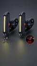 Kit 2 Luzes LED Recarregáveis para Bicicleta Kit 2 Luzes LED Recarregáveis para Bicicleta