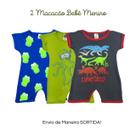 Kit 2 Macacão Bebê Masculino Estampados