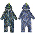 Kit 2 Macacão Bebê Menino Longo Inverno moletom Flanelado Punhos Ziper Capuz interativo 3D Roupa Frio Masculino tamanhos P M G Enxoval Atacado