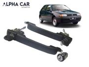 Kit 2 Maçanetas Portas + Cilindro Ignição Gol Parati 96 A 01 - Universal / V&B / JAHU