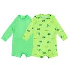 Kit 2 Macaquinhos Menina Neon Print Proteção Solar Uv Bebê