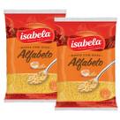 Kit 2 Macarrão Isabela Alfabeto Animado com Ovos 500g Kit 2 Macarrão Isabela Alfabeto Animado com Ovos 500g