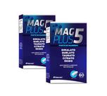 Kit 2 Mag Plus 5 Fonte De Magnésio 60 Cápsulas - Herbamed