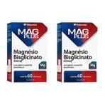 Kit 2 Mag Plus Magnésio Bisglicinato 60 Capsulas. Herbamed