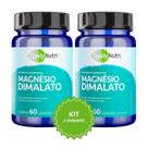 Kit 2 Magnésio Dimalato 1200mg QualyNutri Suplemento 120 Cápsulas