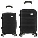 Kit 2 Mala de Viagem Bordo PP 10kg Padrão ANAC e Média Em ABS