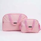 Kit 2 Mala Saida Maternidade Bebe Rosa Menina Bolsa Maternidade Reforçada Alça Ombro Passeio Viagem Resistente alça ajustavel Best cha de Bebe Sling Kit 2 Mala Saida Maternidade Bebe Rosa Menina Bolsa Maternidade Reforçada Alça Ombro Passeio Viagem Resistente alça ajustavel Best cha de Bebe Sling