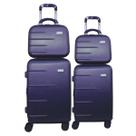 Kit 2 Malas De Viagem Bordo 10 Kilos Rodas Giratórias 360 Fibra Frasqueiras Chx