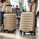Kit 2 Malas De Viagem Com Rodinhas 18'' E 20'' - Cinza Lisa