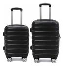 Kit 2 Malas De Viagem Com Rodinhas 18'' E 20'' - Preta Preto Lisa Kit 2 Malas De Viagem Com Rodinhas 18'' E 20'' - Preta Preto Lisa