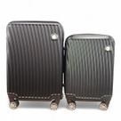 Kit 2 Malas de Viagem Cor Preto ABS Segredo Segurança Kit 2 Malas de Viagem Cor Preto ABS Segredo Segurança