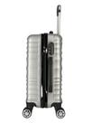 Kit 2 Malas de Viagem Grande e Bordo Prata AS67 em ABS c/ rodas 360º e puxador