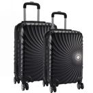 Kit 2 Malas De Viagem Grande e Média em Abs 4 Rodas 360 Kit 2 Malas De Viagem Grande e Média em Abs 4 Rodas 360
