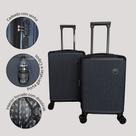 Kit 2 Malas de Viagem Japão, Padrão Anac ABS Rígida ,Com Rodas Duplas 360º, Expansível, Porta Copo, Cadeado, World Onboard DLK327
