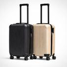 Kit 2 Malas de Viagem Pequena de Bordo RZNL com rodinhas 360º graus conforme ANAC 55x34x23 cm Cor:Preto + Cinza