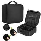 Kit 2 Maleta de Maquiagem e Câmera Profissional Pequena Com Divisórias Preta BL001-P