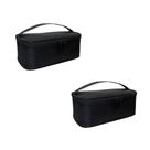 Kit 2 Maleta de Maquiagem Mini Com Divisórias Removível Preta BL-1110 PP