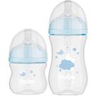 Kit 2 Mamadeiras Buba Easy Flow 270 e 120 ml Nuvem Azul