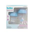 Kit 2 Mamadeiras Buba Easy Flow Nuvem Azul 120ml 270ml Bicos 0m+ 2m+