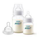 Kit 2 Mamadeiras Classica ANTI-COLIC 125/260ML +1 Bico N4 AVENT SCY119/03 Kit 2 Mamadeiras Classica ANTI-COLIC 125/260ML +1 Bico N4 AVENT SCY119/03