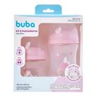 Kit 2 mamadeiras easy flow nuvem rosa - buba