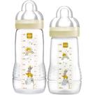 Kit 2 Mamadeiras MAM Easy Active 330ml Fluxo Rápido e 270ml Fluxo Médio Bico SkinSoft, BPA Free amamentar alimentação bebê Kit 2 Mamadeiras MAM Easy Active 330ml Fluxo Rápido e 270ml Fluxo Médio Bico SkinSoft, BPA Free amamentar alimentação bebê