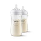 Kit 2 Mamadeiras Pétala 3.0 330ml Bico 4 3m+ Avent Philips