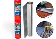 Kit 2 Manta Adesiva Asfáltica Aliminio Vedatudo 90cmx10m