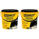 Kit 2 Manta Líquida Base de Asfalto p/ Impermeabilização - Vedapren Preto 3,6l