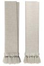 Kit 2 Mantas Para Sofá Grande Bege Cru Jacquard Linho Decoração Sala