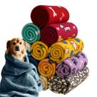 Kit 2 Mantas Soft Pet 75x60cm para Cães e Gatos