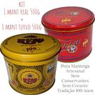 KIT 2 Manteigas REAL + TURVO Latas 500g - S/conservantes - Com Sal - 100 Anos de Tradição Mineira